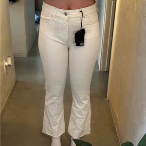 Paige High Rise Cropped Flare Jeans